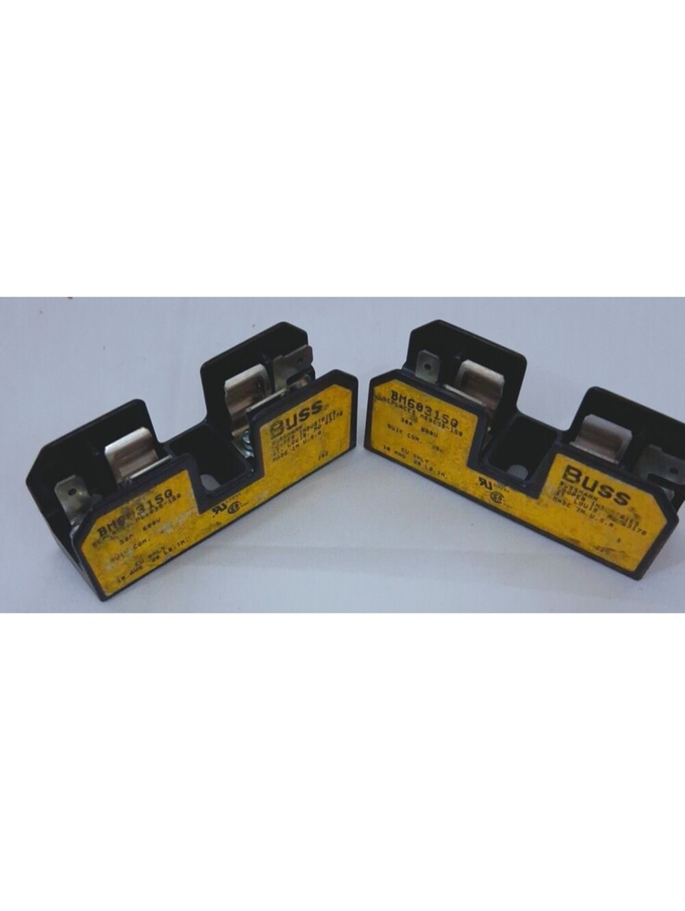 Bussmann BM6031PQ Fuse Holder 600V 30Amp LOT OF 2